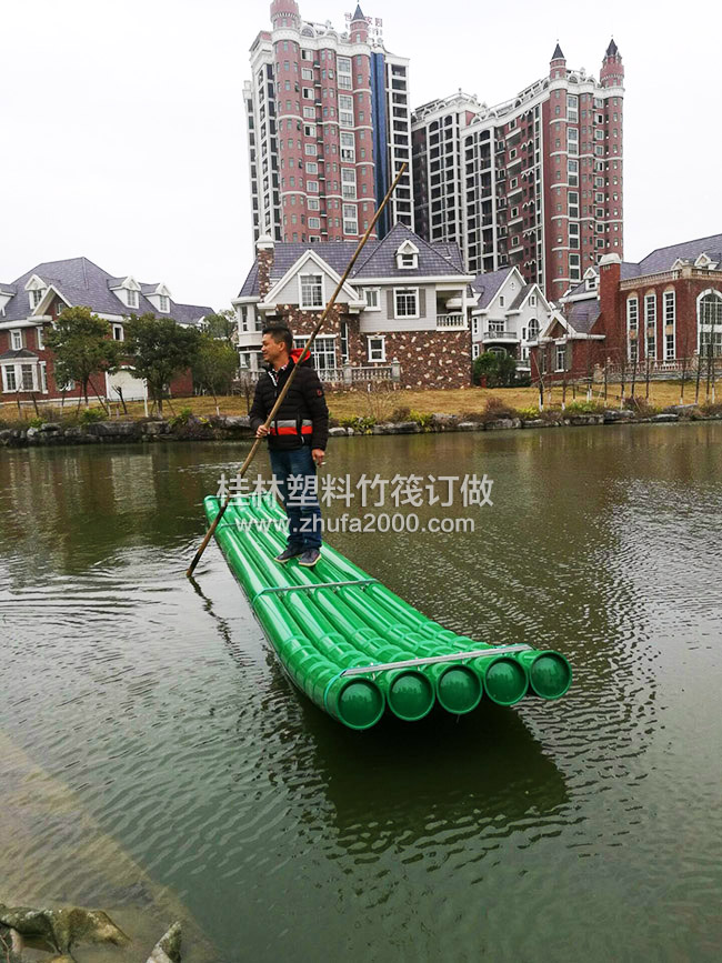 下水测试桂林塑料竹筏厂订做竹排定制批发